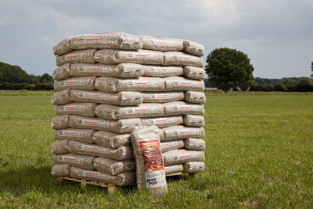 German Pellets 6 mm 990 kg pr palle QTM Træpiller