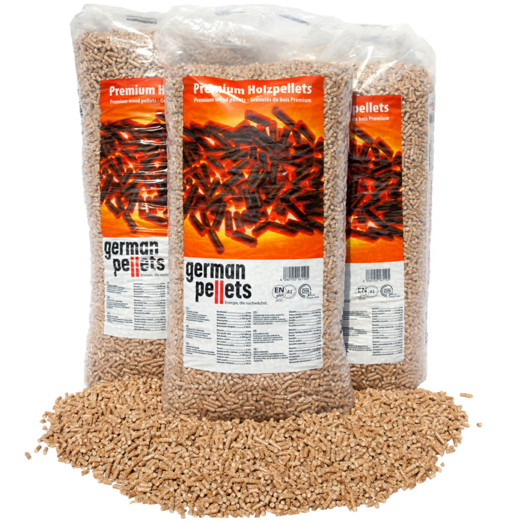 German Pellets 6 mm 896 kg pr palle QTM Træpiller